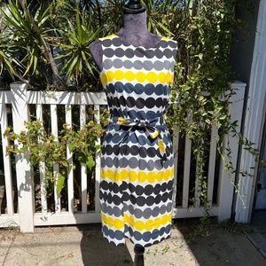 Marimekko "Räsymatto" Cotton Sleeveless Cocktail Dress, Size 34